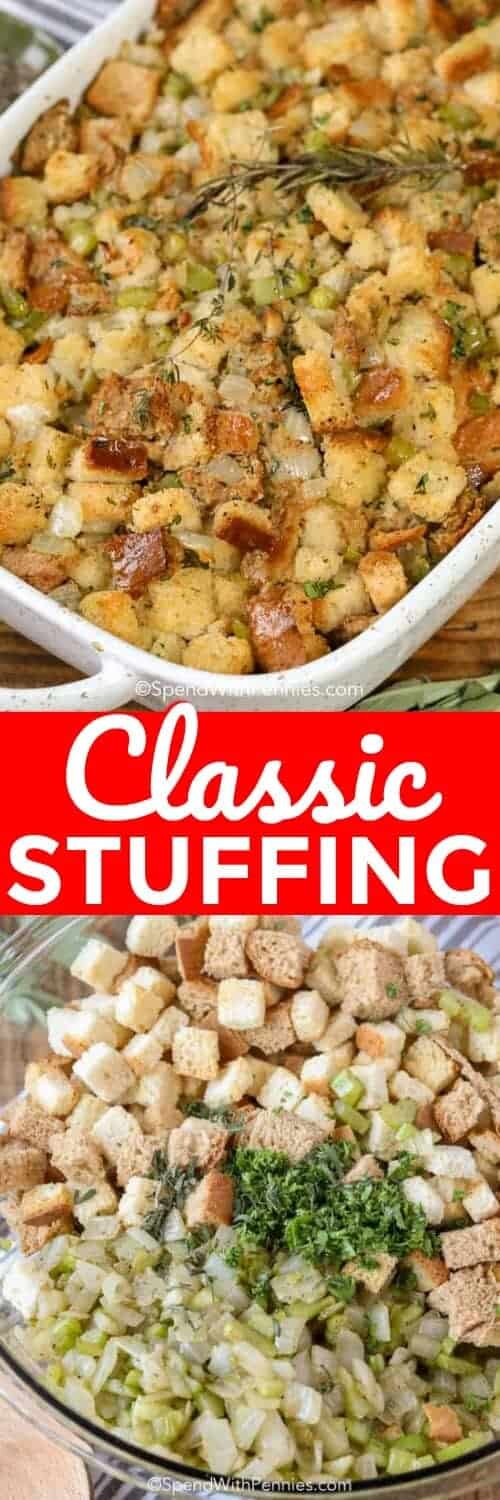 Classic Stuffing with a title