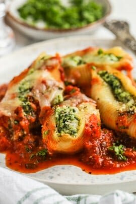 plate of Classic Stuffed Shells Recipe