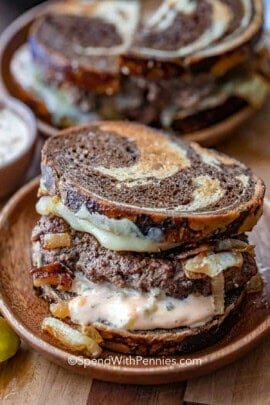 plated Patty Melt